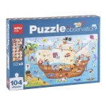 Puzzle APLI Kids 17917 Piratenschiff 104 Teile 5 Jahre