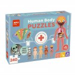 Puzzle Educativo APLI Menschlicher Körper 240 Teile +5 Jahre