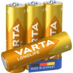 Pilha Varta 04106 AA Alcalina 1,5 V 4 unidades Amarelo Dourado
