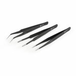 Pinças de precisão iFixit Pro 3 unidades aço preto 127 mm