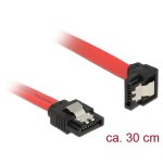 Cavo SATA Delock 0,3 m Maschio/Maschio Nero/Rosso 6 Gb/s