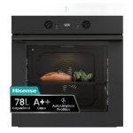 Horno Multifunción Hisense BI64223EPMB 78L 60cm Pirolítico A++ AirFryer Pizza Negro