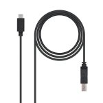 Câble USB-C vers USB-B 2.0 Nanocable 1m Noir