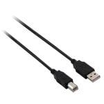Cable USB V7 Negro USB 2.0 A Macho a B Macho 3 m