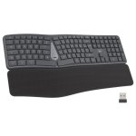 Teclado Ewent EW3288 sem fios ergonómico curvo multiconexão Bluetooth