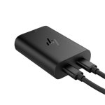 HP GaN Laptop-Ladegerät 65 W USB-C, kompakt, zwei USB-C-Anschlüsse