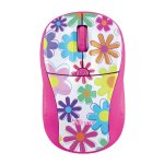 Ratón CEGASA Trust Primo sem fios 1600 DPI Rosa flores recetor USB