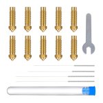 Boquillas ELEGOO Neptune 4 Plus / 4 Max Latón Set 0.4 mm x4, 0.6 mm x2, 0.8 mm x2, 1.0 mm x2