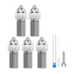 Buse ELEGOO Neptune 4 / 4 Pro Acier Trempé 0.4 mm x3, 0.6 mm x1, 0.8 mm x1