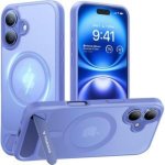 Funda para móvil Torras Pstand Series rígida magnética azul para iPhone 16