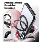 Funda para móvil Torras Ostand R Fusion rigide magnétique noire pour iPhone 16 Plus