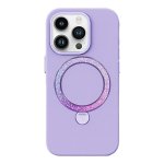 Funda para móvil Joyroom PN-14L4 Dancing Circle silicona púrpura con MagSafe para iPhone 14 Pro Max