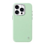 Funda para móvil Joyroom PN-15F4 Starry Case resistente con cristales verde para iPhone 15 Pro Max