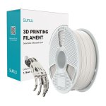 Filamento Nylon PA6/66 Sunlu Easy PA Branco Natural 1,75 mm Alta Resistência