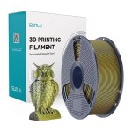 Filamento PLA+ Silk Dual Color Sunlu PLA+ Silk DC B Go Negro y Dorado 1,75 mm