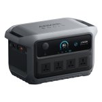 Estación de energía Anker SOLIX C2000 Gen 2 2048Wh 4 puertos AC y 4 USB Batería Li-ion Pantalla LCD Cargador solar