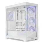 PC-Gehäuse NOX Hummer BLADE Miditower ATX ARGB Weiß Gehärtetes Glas