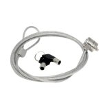 Cavo antifurto Mobilis 1,8 m 2 chiavi Acciaio Argentato
