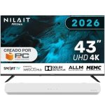 Nilait Prisma 43UD7004SWOS 43" LED UHD 4K Smart TV WEBOS+Nilait Harmony Sound bar Barra de sonido 2.0 60W blanca