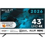 Nilait Prisma 43UD7004SWOS 43" LED UHD 4K Smart TV WEBOS+Nilait Harmony Sound bar Barra de sonido 2.0 60W blanca