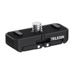 Soporte Telesin para Insta360 X4 con rosca 1/4" y silicona antivibraciones