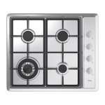 Piastra a gas IsEasy MGBS-604D 4 fuochi 7.8 kW acciaio inossidabile