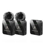 Microphone Puluz PU3154B lavalier sans fil omnidirectionnel avec réduction de bruit
