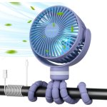 Mini Ventilador Portátil Momcozy PF001-PU10BA-A 27W 4 Velocidades Inalámbrico LED Silencioso