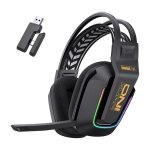 ONIKUMA GT828 kabelgebundene 2,4 GHz Bluetooth Gaming Kopfhörer Mikrofon Noise Cancelling RGB schwarz
