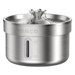 Fuente de agua para mascotas Rojeco RYSJ-11 2 litros acero inoxidable