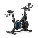 Bicicleta de Spinning MERACH MR-S26B2 Negra 136 kg Conectividad 2.4 GHz