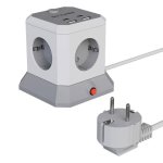 Multipresa BlitzWolf BW-EC1 4 prese AC 2 USB-A 2 USB-C con protezione resistente