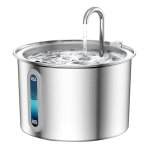 Fuente de agua para mascotas Oneisall PWF-001-1 2 litros acero inoxidable 316