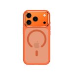 Benks Funda Para Iphone 17 Pro Max – Carcasa Con Magsafe Naranja, Acabado Mate Antihuellas Con Botón De Cámara Y Ajuste Preciso