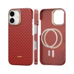 Capa para telemóvel Raptic Fibra de Aramida Natural Magnética Oriental para iPhone 17