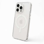 Capa transparente anti-amarelamento MagSafe silicone TPU para iPhone 16 Pro Max