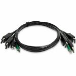 Cable KVM StarTech Double DisplayPort 1,8 m USB Audio