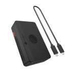 Caja PC Icy Box Heart RAID 2818 M.2 Aluminio Negro con RAID software y USB4