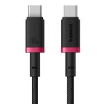 Cable USB-C Baseus Dura 100W 1m Negro y Rojo Carga Rápida PD