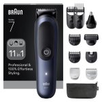 Cortapelos Multifunción Braun Series 7 Aio7540 Inalámbrico 120min 21 Longitudes 8 Peines Seco y Húmedo Carga Rápida