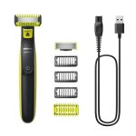 Recortadora de Barba Facial Philips OneBlade QP2824/10 Inalámbrica 45min Seco y Mojado 4 Peines