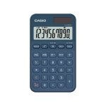 Calculadora de bolsillo Casio SL-310YC 10 dígitos solar/batería azul marino