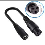 Cable Adaptador DC 5,5 x 2,5 mm Hembra a GX16 12 mm 3 Pines Hembra