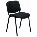 Silla de oficina Unisit Dado S Asiento y respaldo acolchado Negro