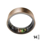 Anel inteligente Ultrahuman Ring AIR Tamanho 14 Bluetooth 5.0 IP68 6 dias Android/iOS Ouro rosa