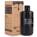 Resina para impresión 3D Elegoo 8K lavable con agua 1000g Gris