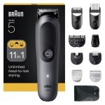 Máquina de Cortar Cabelo Braun 80789913 Sem Fios 21 Comprimentos 120min 8 Pentes À Prova de Água Carga Rápida