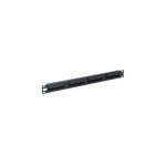 Panel de parcheo Phasak 19" Cat.6 UTP RJ45 LSA 24P 1U negro
