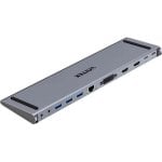 Docking Station Unitek USB-C 4K DisplayLink 100W Noir