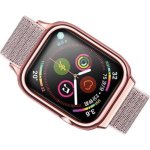 Cinturino Usams per Apple Watch Oro Rosa Nylon TPU